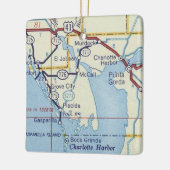 Punta Gorda  kaart Keramisch Ornament (Links)