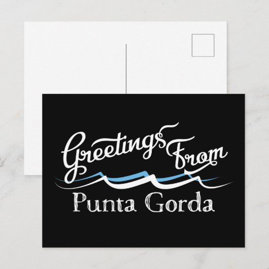 Punta Gorda Water Waves Briefkaart (Voorkant / Achterkant)