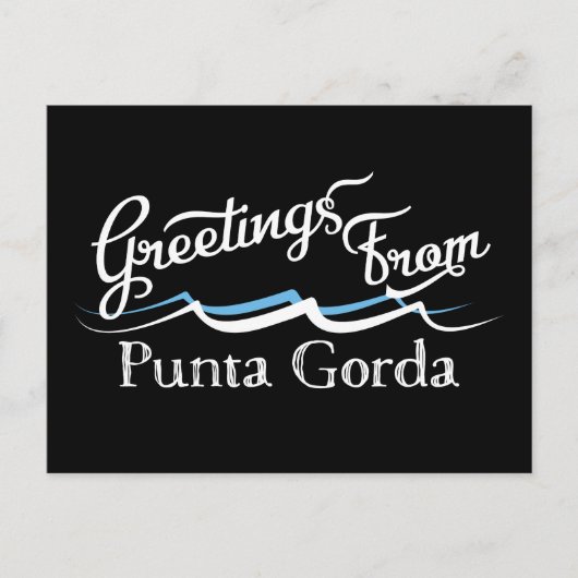 Punta Gorda Water Waves Briefkaart (Voorkant)