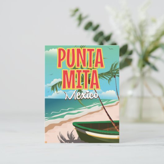 Punta Mita Mexicaanse reisposter Briefkaart (Staand voorkant)
