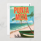 Punta Mita Mexicaanse reisposter Briefkaart (Voorkant / Achterkant)