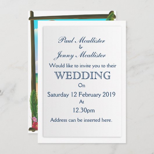 Punta Mita, Mexico Beach reisposter Kaart (Voorkant / Achterkant)