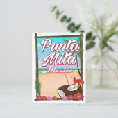 Punta Mita, Mexico strand reisposter Briefkaart (Staand voorkant)