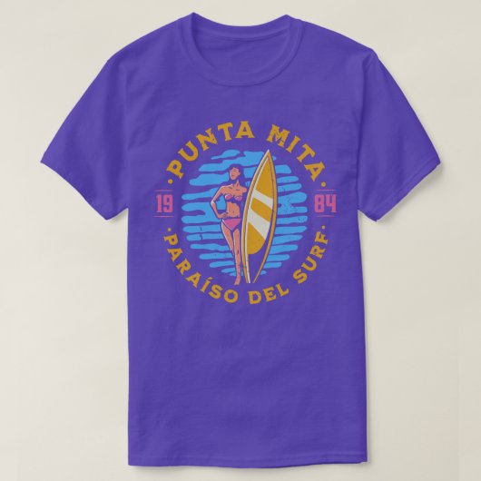  Punta Mita Mexico Surfers Paradise Retro S T-shirt (Design voorkant)