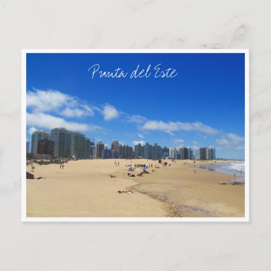 punta strand skyline briefkaart (Voorkant)