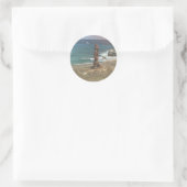Punta Sur Sculpture, Mexico-Stickers Ronde Sticker (Tas)