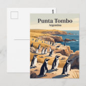 Punta Tombo Argentinië Briefkaart (Voorkant / Achterkant)