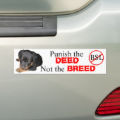 Punteer het DEED, niet het BREED Bumpersticker (Op auto)