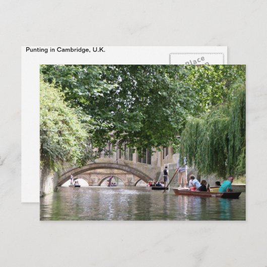 Punten in het Briefkaart Cambridge (Voorkant / Achterkant)