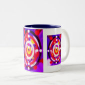 Punten in tijd tweekleurige koffiemok (Voorkant rechts)