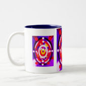 Punten in tijd tweekleurige koffiemok (Links)