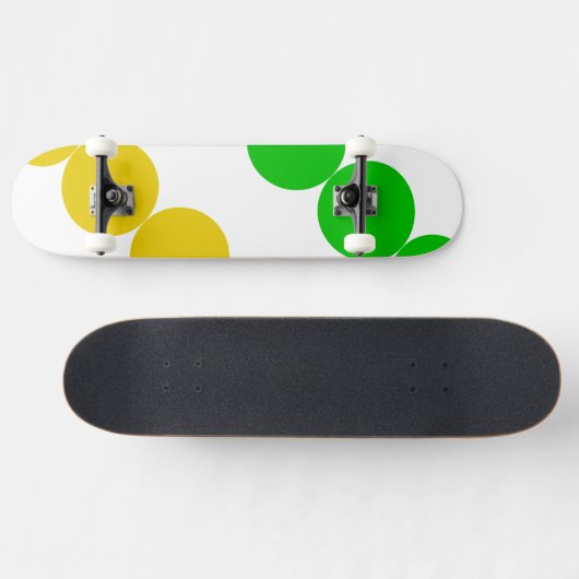 Punten regenboog skateboard (Horizontaal)