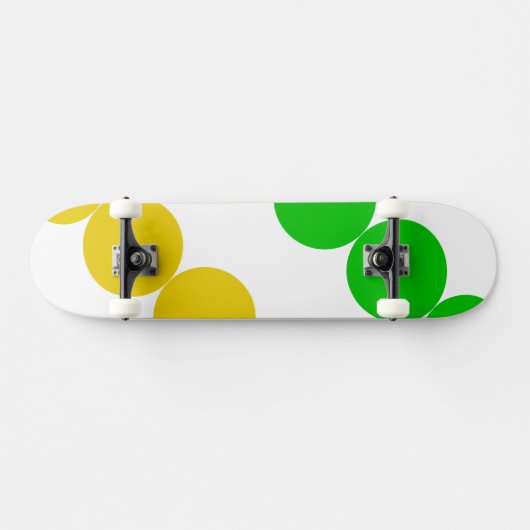 Punten regenboog skateboard (Horizontaal)