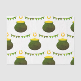 Punten van goud en Hoefijzers Tissuepapier