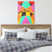 Punten van groene balans moderne canvasprint canvas afdruk (Insitu (Slaapkamer))