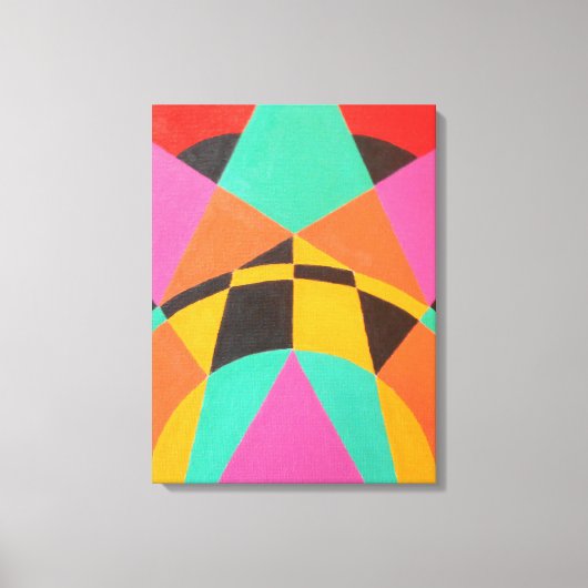 Punten van groene balans moderne canvasprint canvas afdruk (Voorkant)