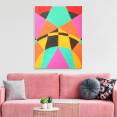Punten van groene balans moderne canvasprint canvas afdruk (Insitu (Woonkamer))