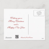 Punten van Kerstmis van de Specht van Pileated de Feestdagenkaart (Achterkant)