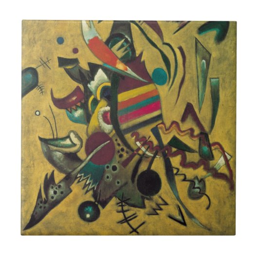 Punten van Wassily Kandinsky,  expressionisme Tegeltje (Voorkant)