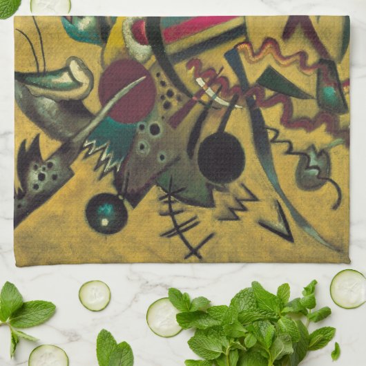 Punten van Wassily Kandinsky, expressionisme Theedoek (Gevouwen)