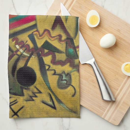 Punten van Wassily Kandinsky, expressionisme Theedoek (Quarter Fold)