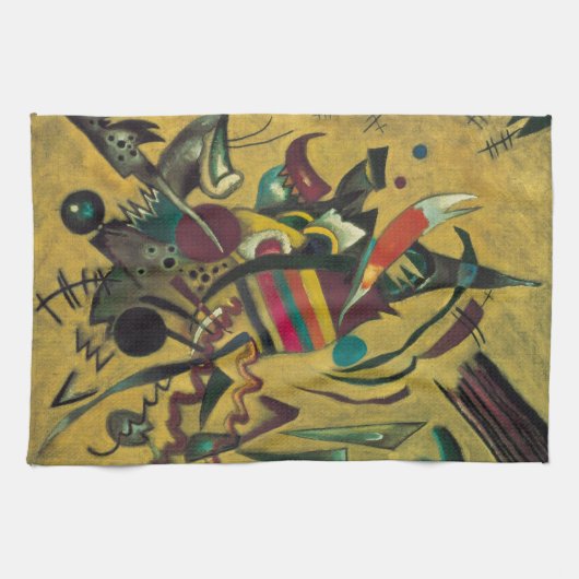 Punten van Wassily Kandinsky,  expressionisme Theedoek (Horizontaal)