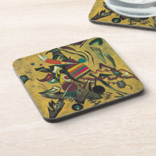 Punten van Wassily Kandinsky, Vintage Expressionis Bier Onderzetter