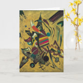 Punten van Wassily Kandinsky, Vintage Expressionis Kaart (Gele Bloem)