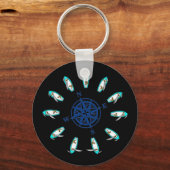 punten van zeilen, compass_roos sleutelhanger (Voorkant)