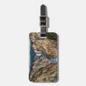 Puntengeel van kunstenaar bagagelabel (Voorkant verticaal)