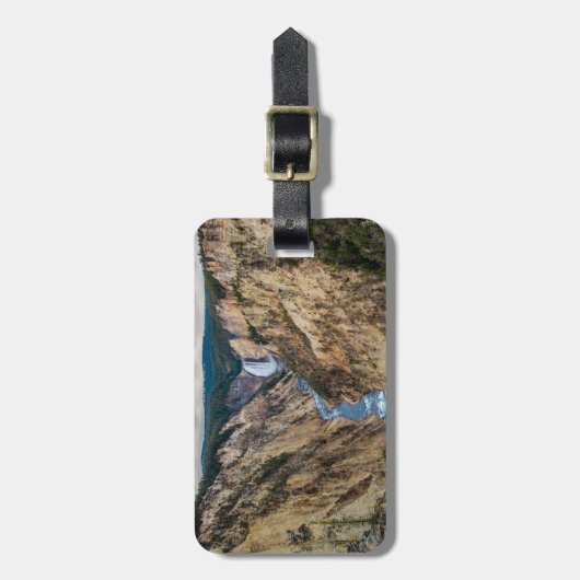 Puntengeel van kunstenaar bagagelabel (Voorkant verticaal)