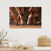 Puntenschoenen op een Spectrum Poster (Keuken)