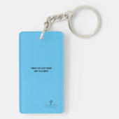 Puntenschoenen Waarschuwing Sky Blue op maat Sleutelhanger (achterkant)