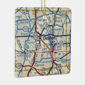  puntenton TX-kaart Keramisch Ornament (Rechts)