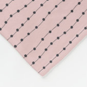 puntfluisterknuppel fleece deken (Hoek)