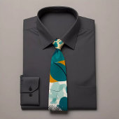 Puntgevuld Stropdas met bloemenprint