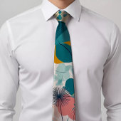 Puntgevuld Stropdas met bloemenprint