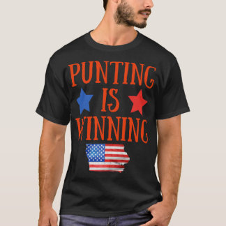 Punting is het winnen van iowa 2 t-shirt
