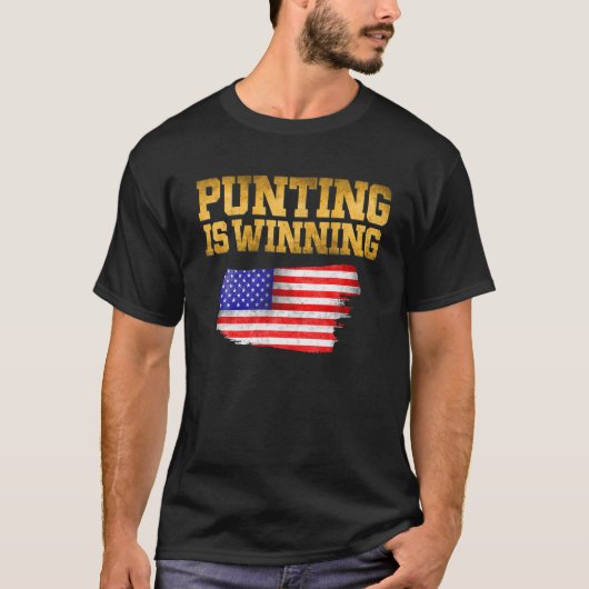 Punting wint spel t-shirt (Voorkant)