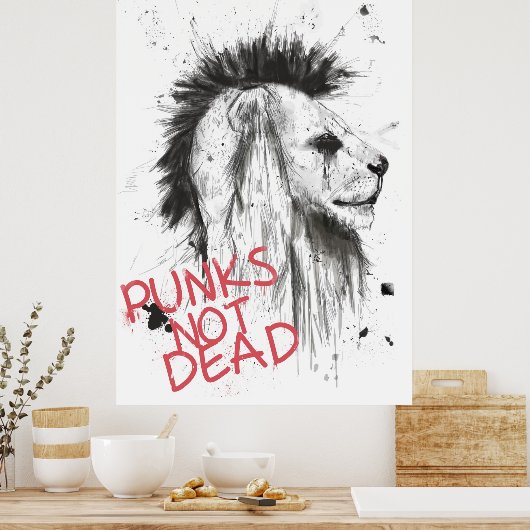 puntjes niet dood poster (Keuken)