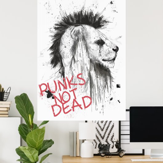 puntjes niet dood poster (Thuiskantoor)