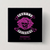 puntkomma-Logo Vierkante Button 5,1 Cm (Voorkant)