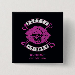 puntkomma-Logo Vierkante Button 5,1 Cm