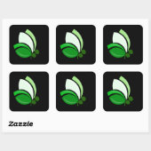 Puntkomvlinder Vierkante Sticker (Vel)