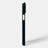 Puntpatronen in golvende lijnen op zwart Case-Mate iPhone case (Achterkant / Rechts)