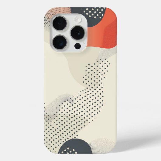 Puntpatronen met krommende vormen Case-Mate iPhone case (Achterkant)