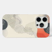 Puntpatronen met krommende vormen Case-Mate iPhone case (Achterkant (horizontaal))