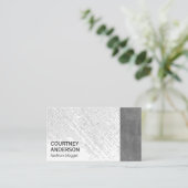 puntpatroon | leer visitekaartje (Staand voorkant)