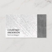 puntpatroon | leer visitekaartje (Voorkant)