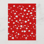 puntpatroon met rode paddestoeltje briefkaart (Voorkant)